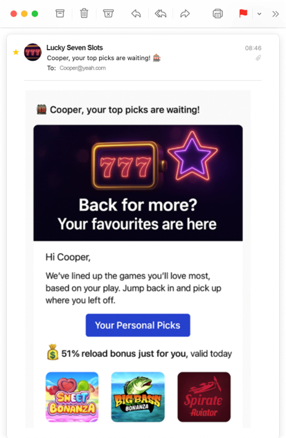 Personalised CRM campaigns